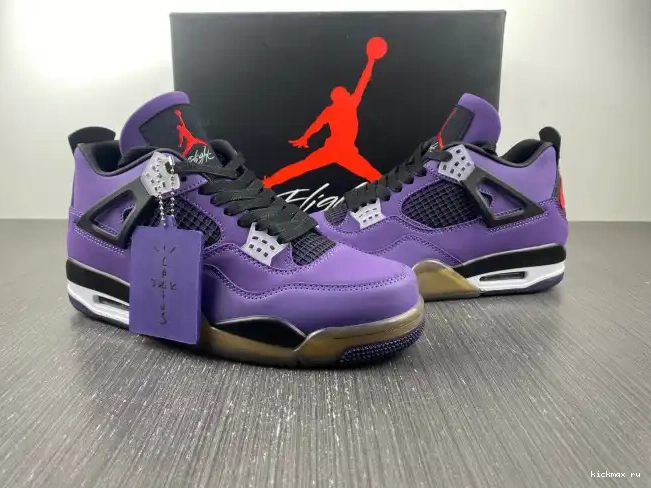 Cheap Kickmax and Purple 766296 (Friends Scott Retro LN4 Family) Travis 4 Jordan 0326